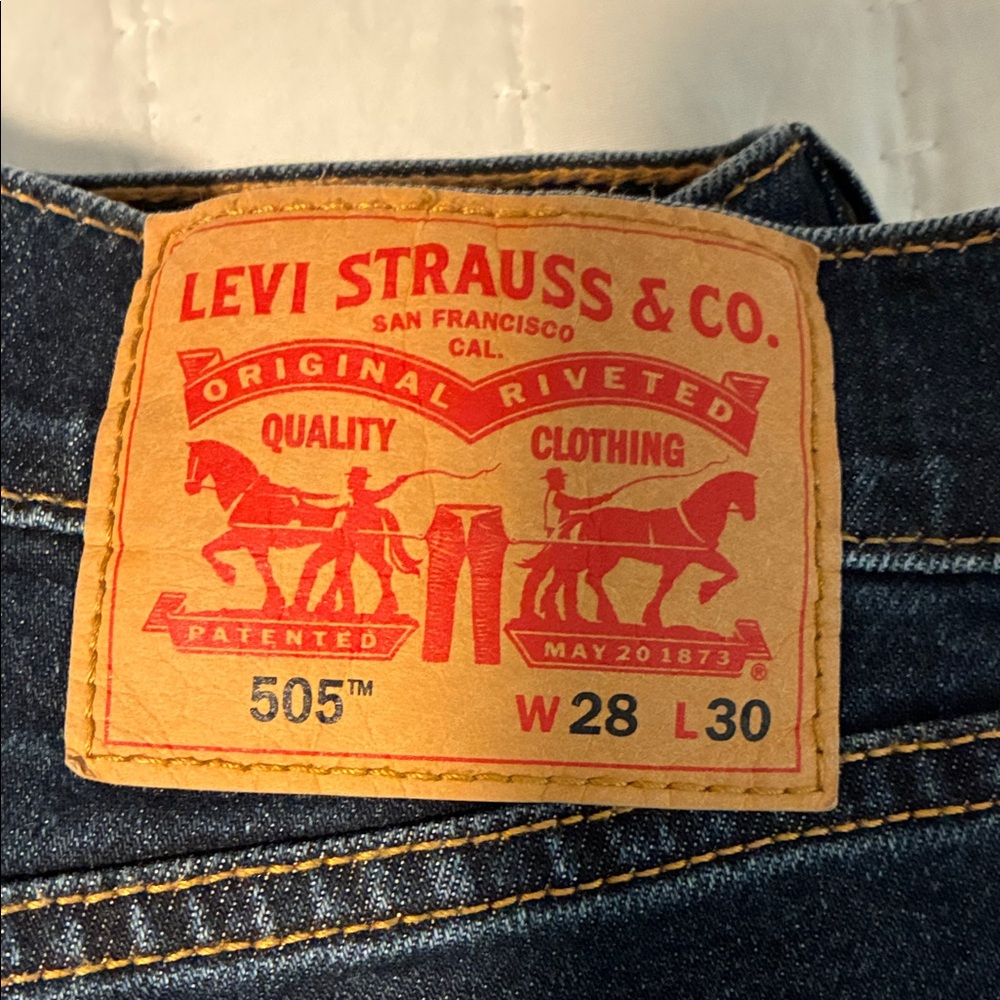 Men’s 505 Levi's Dark Blue Straight Jeans